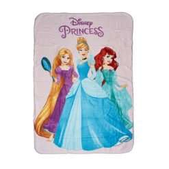 Coperta plaid in pile Disney Princess 100x140cm